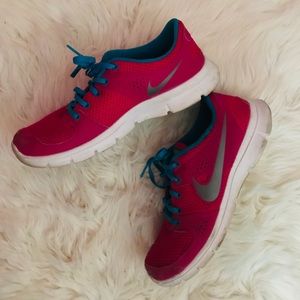 Pink nike sneakers